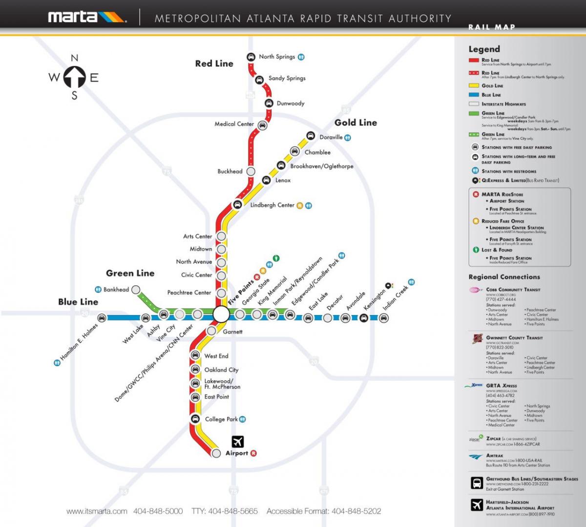 मार्ता मेट्रो का नक्शा