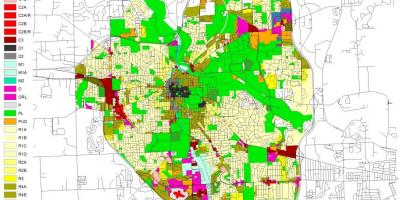 अटलांटा के शहर के क्षेत्रीकरण मानचित्र