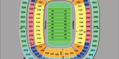 अटलांटा फाल्कस् स्टेडियम का नक्शा